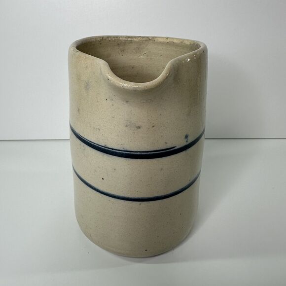 Paul Storie Pottery Co Pitcher Vase Utensil Holder 7.5" Farmhouse Cottagecore - Picture 2 of 14